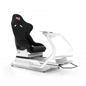 Rseat S1 Black Seat / White Frame Racing Simulator Cockpit